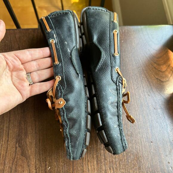 MARC JOSEPH Women's Cypress Braid Black Leopard Leather Golf Loafers SZ 9 - Picture 6 of 10